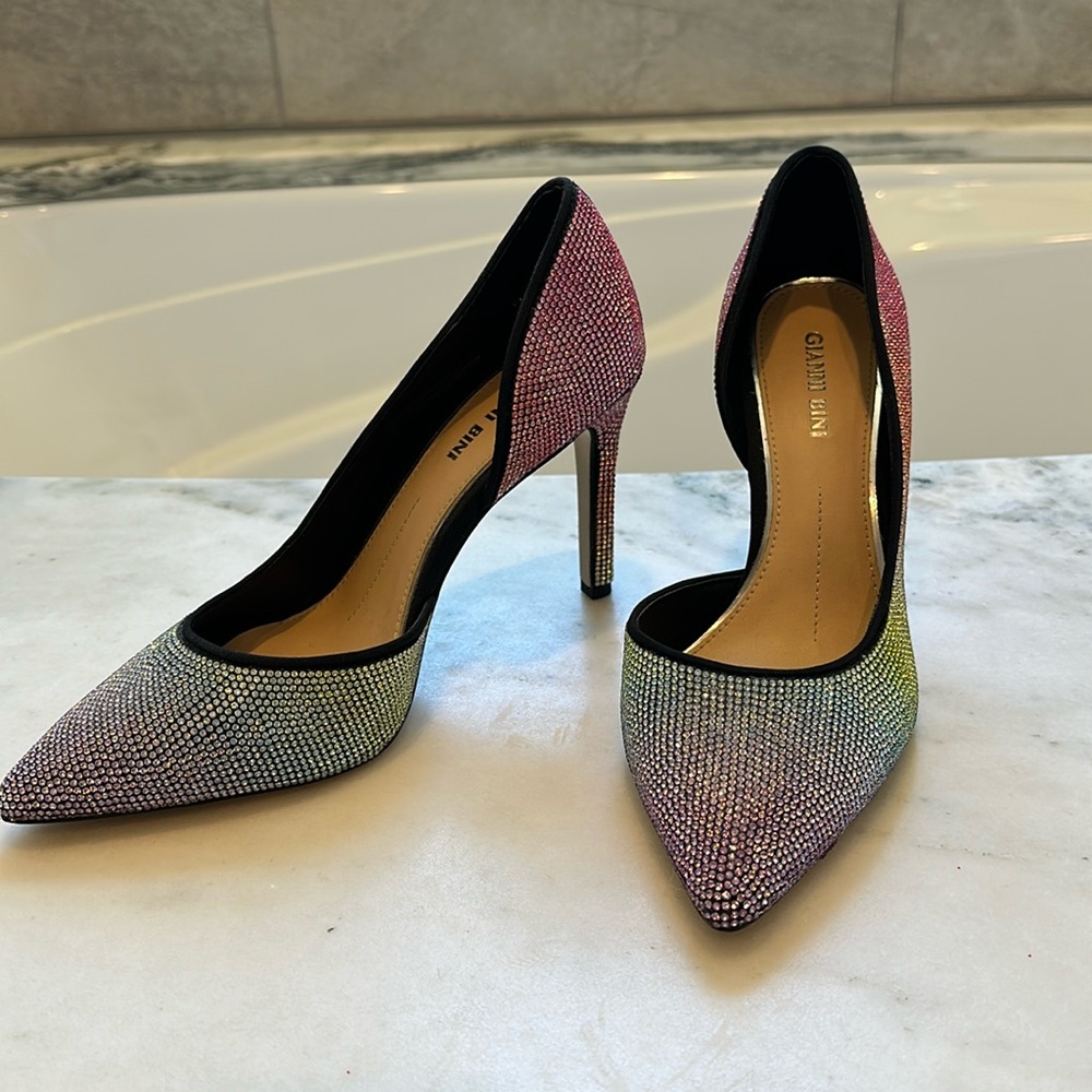 Gianni Bini rainbow heels , worn once. Size 7.5